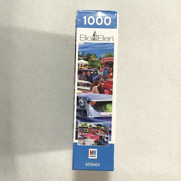 Big Ben Vintage Classic Car Show 1953 Puzzle 1000 Pcs Jigsaw Automobile Vehicle - Picture 7 of 9